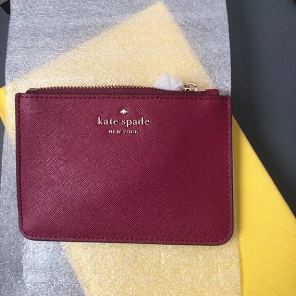 Kate Spade Laurel Way pink wallet key holder change purse NWT - Picture 1 of 8